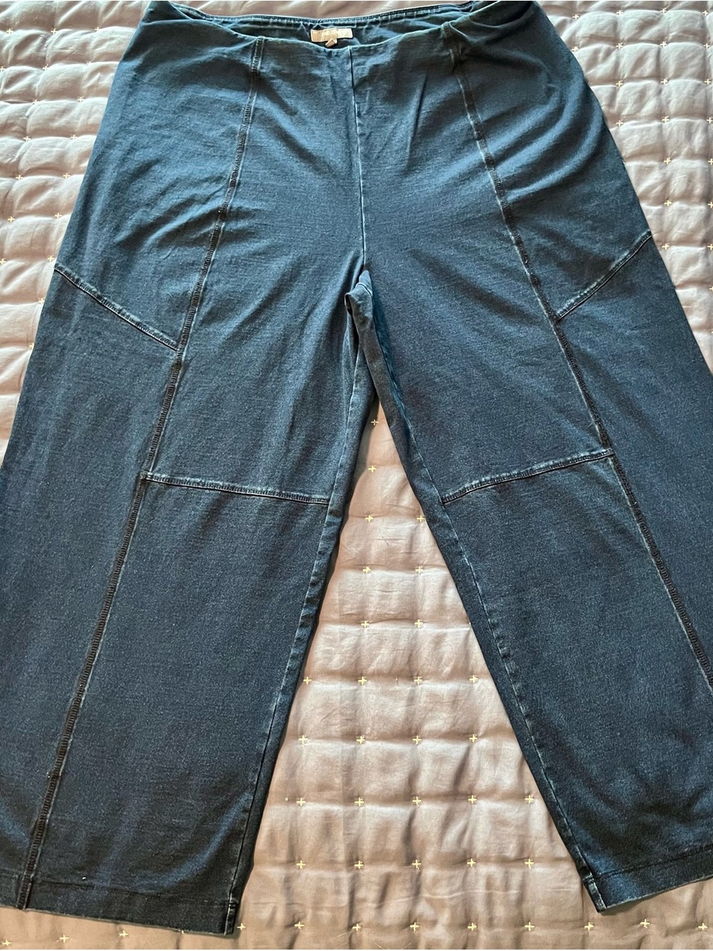 Habitat Dark Wash Stretch Denim Panel Pants